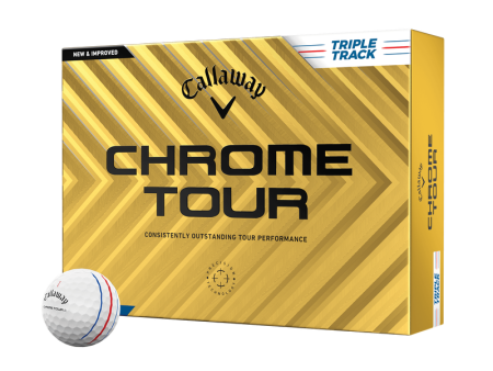 BALLE CALLAWAY CHROME TOUR 24 WHITE TRIPLE TRACK Supply