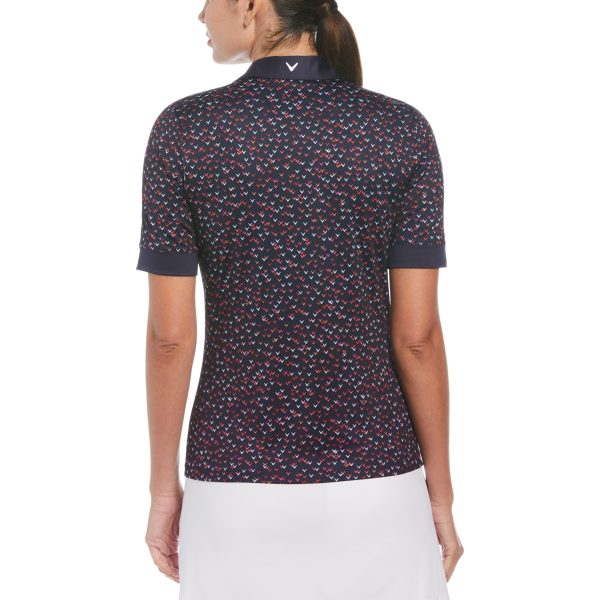 POLO CALLAWAY DEMI MANCHES CHEV PRINTED FEMME Cheap