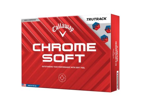 BALLE CALLAWAY CHROME SOFT 24 WHITE TRUTRACK For Sale