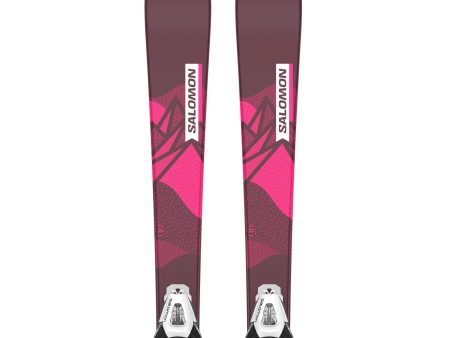 SKI SALOMON QST JR FILLE ET FIXATIONS C5 Discount