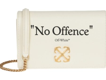 Off-White Jitney 0.5 Quote Shoulder Bag Beige Black Discount