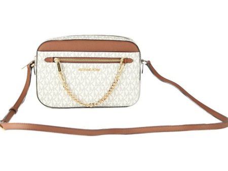 Michael Kors Jet Set East West Crossbody Bag Large Vanilla Brown Online Sale