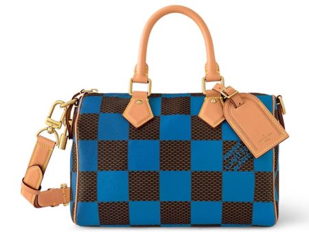 Louis Vuitton Speedy 25 Bandoulière Damier Pop Blue Cheap