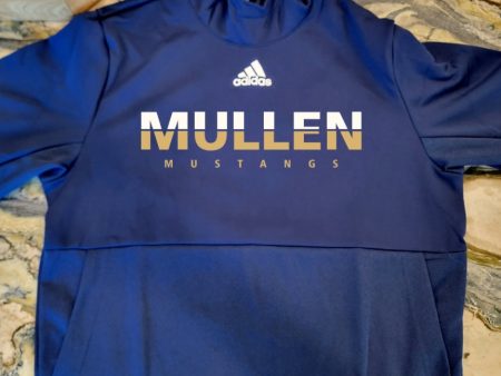 Adidas Hoodie Navy logo front For Sale