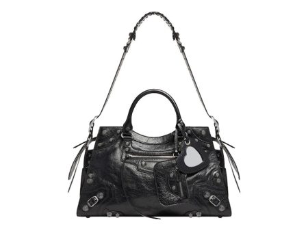 Balenciaga Neo Cagole Handbag Black on Sale