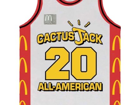 Travis Scott X Mcdonald S Cactus Jack All American Jersey White Discount