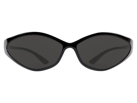 Balenciaga 90S Oval Sunglasses Black Online