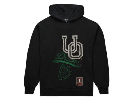 Travis Scott X Mitchell & Ness Oregon Ducks Overlap Pullover Hoodie Black Online Hot Sale