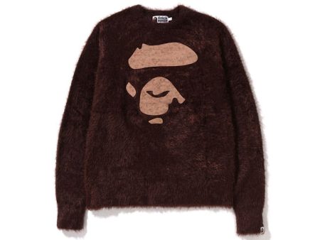 Bape Ape Face Knit Brown For Sale