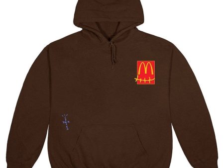 Travis Scott X Mcdonald S Cactus Pack Sticker Hoodie Brown Fashion