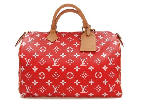 Louis Vuitton Speedy P9 Bandoulière 40 Monogram Leather Red For Discount