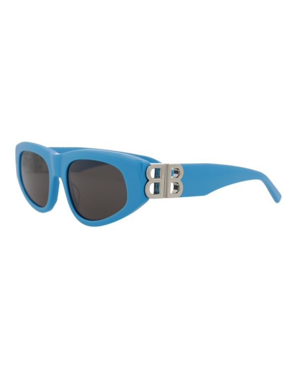 Balenciaga Cat Eye Sunglasses Light Blue Silver Grey on Sale