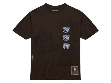 Travis Scott X Mitchell & Ness Penn State Nittany Lions Seal T-Shirt Brown For Cheap