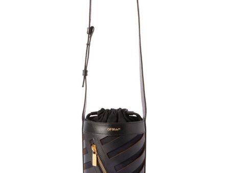 Off-White Diag Cut-Out Bucket Bag Black For Cheap