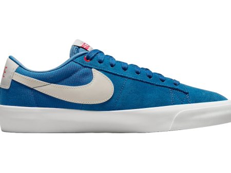 Nike SB -  Blazer Low Pro GT (Court Blue LT Orewood Brn) Online Hot Sale