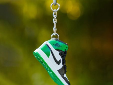 3D Sneaker Keychain AJ1 High Lucky Green For Sale