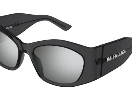 Balenciaga Cat Eye Sunglasses Grey Silver For Sale