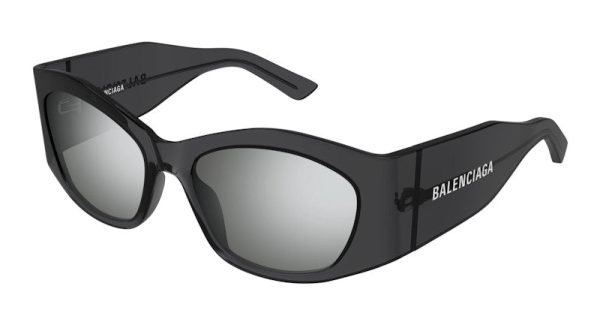 Balenciaga Cat Eye Sunglasses Grey Silver For Sale