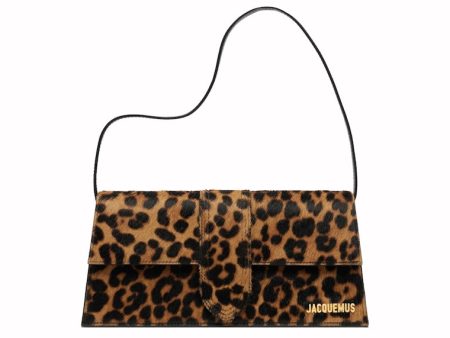 Jacquemus Le Bambino Long Flap Bag Leopard Print Online now