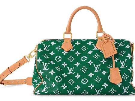 Louis Vuitton Speedy P9 Bandoulière 40 Monogram Leather Green Cheap