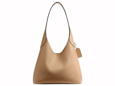 Coach Brooklyn Shoulder Bag 28 Smooth Leather Brass Tan Online now