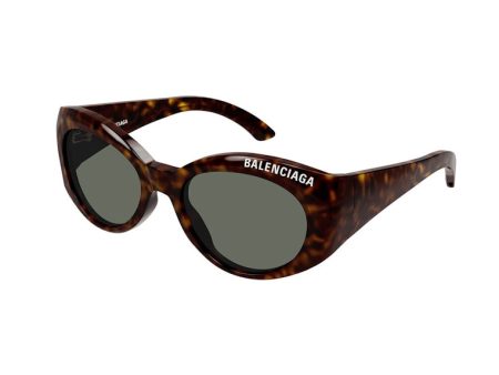 Balenciaga Oval Sunglasses Havana Grey Online now