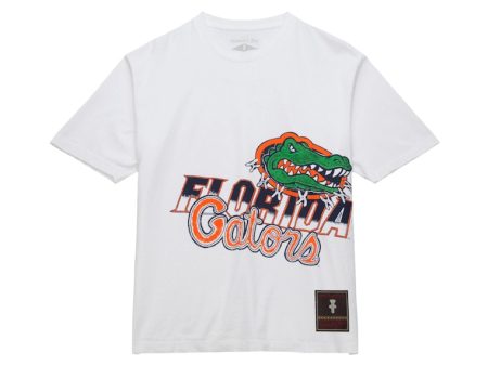 Travis Scott X Mitchell & Ness Florida Gators Hand-Drawn T-Shirt White For Sale