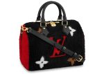 Louis Vuitton Speedy Bandouliere Monogram Teddy Fleece 25 Black Online Hot Sale