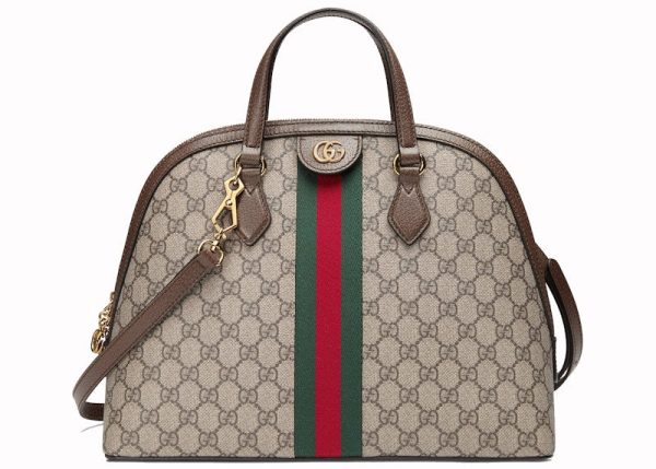 Gucci Ophidia Top Handle Gg Supreme Medium Beige Ebony Discount