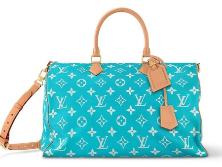 Louis Vuitton Speedy P9 Bandouliere 50 Turquoise Online now