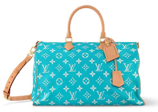 Louis Vuitton Speedy P9 Bandouliere 50 Turquoise Online now