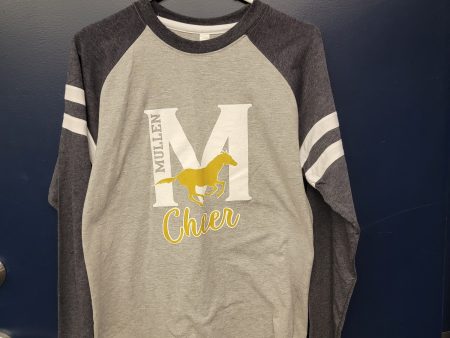 Cheer Long Sleeve Tee Gray Discount