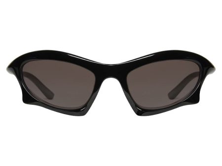 Balenciaga Bat Rectangle Sunglasses Black Supply