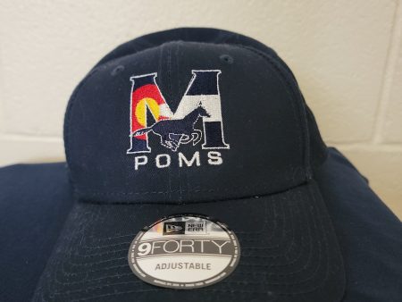 Baseball Hat Poms Navy Sale