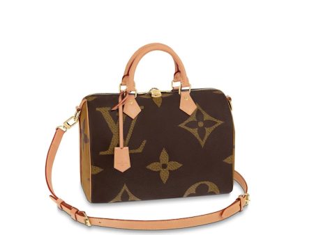 Louis Vuitton Speedy Bandouliere Monogram Giant Reverse 30 Brown Online Hot Sale