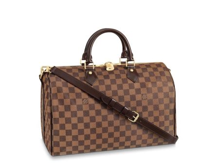 Louis Vuitton Speedy Bandouliere Damier Ebene 35 Brown Cheap