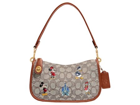 Coach X Disney Swinger Bag Cocoa Multi For Discount