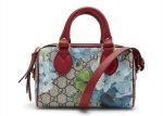 Gucci Top Handle Bag Blue Blooms Mini Beige Ebony Sale