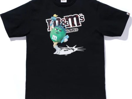 BAPE X M&M S MADISON AVENUE TEE 2 MENS - 1H22-110-938   Black   Medium - AUTHENTIC -NEW WITH TAGS Online now