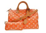 Louis Vuitton Via Speedy P9 Bandouliere 40 Monogram Leather Orange For Sale