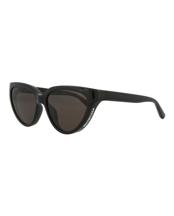 Balenciaga Cat Eye Sunglasses Black Black Grey For Cheap