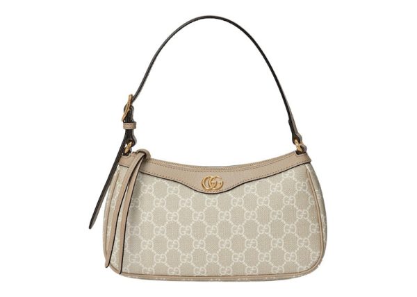 Gucci Ophidia Handbag Small Gg Supreme Beige White Discount