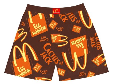 Travis Scott X Mcdonald S Cactus Jack Breakfast Boxers Brown For Discount