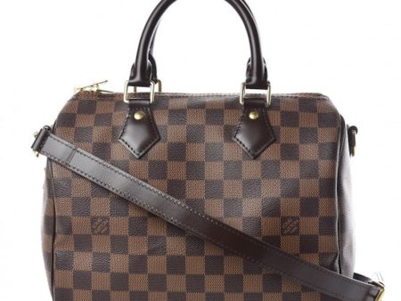 Louis Vuitton Speedy Bandouliere Damier Ebene (Without Accessories) 25 Brown For Cheap