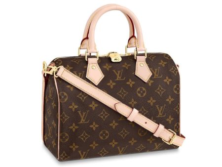 Louis Vuitton Speedy Bandouliere Monogram 25 Brown For Sale