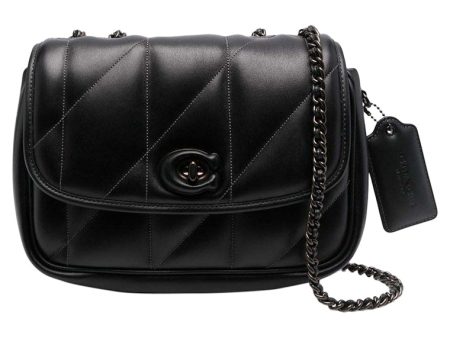 Coach Shoulder Bag With Quilting Pillow Madison Black Hot on Sale