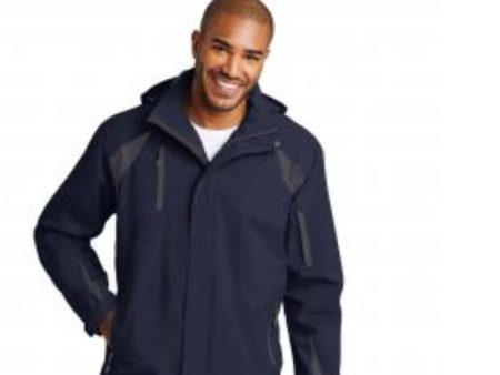 Men s Port Authority Navy & Iron Jacket Online