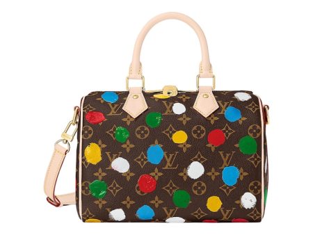 Louis Vuitton X Yayoi Kusama Speedy Bandouliere 25 Monogram Multicolor on Sale