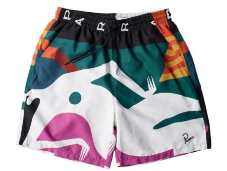 Parra - Beached in White Swim Shorts on Sale