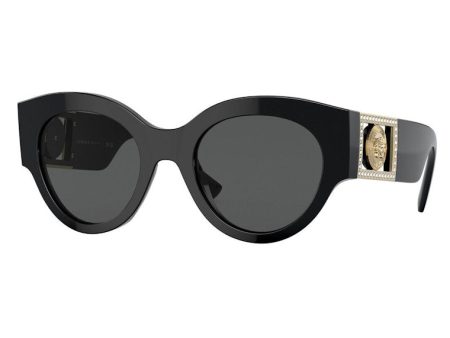 Versace Round Sunglasses Black For Sale